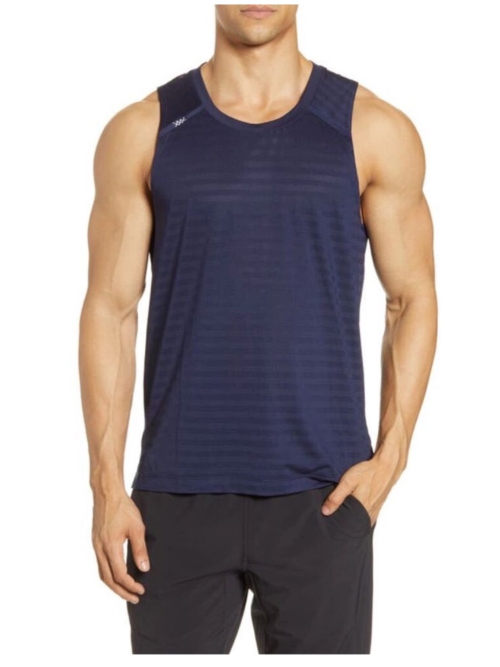 Rhone Men’s Swift Navy Blue Tank Size Large